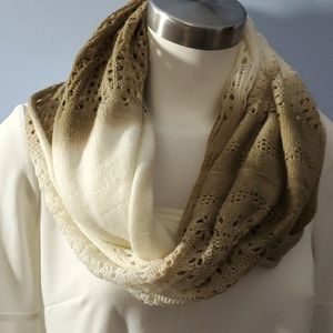Brown/White Scarf